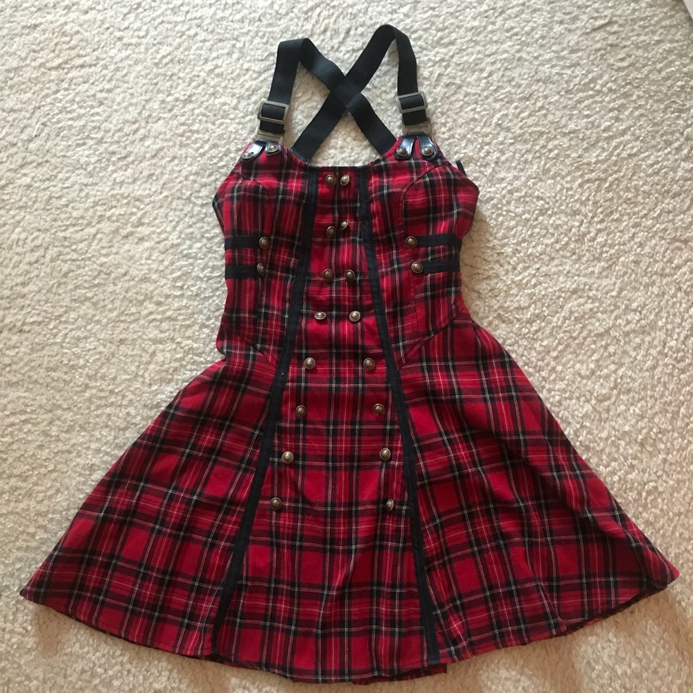 Hell Bunny Plaid Mini Lolita Dress